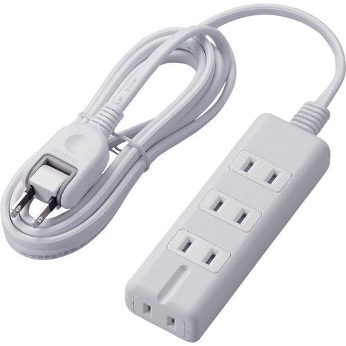 エレコム　磁石タップ　４個口（内３ピン１）　２ｍ　ホワイト　T-KM01-2420WH　1 個