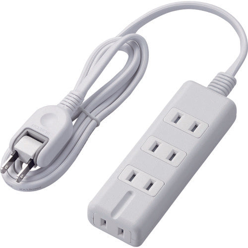 エレコム　磁石タップ　４個口（内３ピン１）　１ｍ　ホワイト　T-KM01-2410WH　1 個