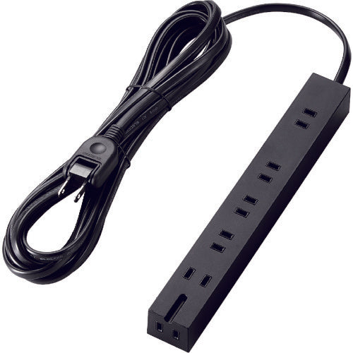 エレコム　超強力磁石タップ　６個口（内３ピン１）　５ｍ　ブラック　T-KM01-2650BK　1 個