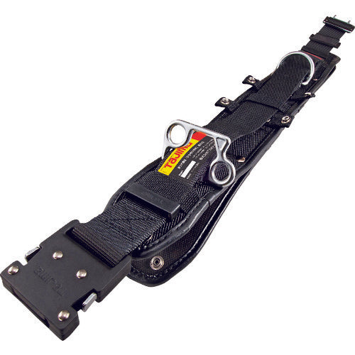 タジマ　ワークポジショニング用胴当てベルトフラット　アルミワンタッチバックル黒　Ｓサイズ　WFXD1-WBS　1 本