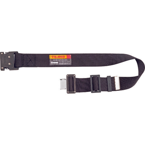 タジマ　ワークポジショニング用胴当てベルトフラット　アルミワンタッチバックル黒　Ｓサイズ　WFXD1-WBS　1 本