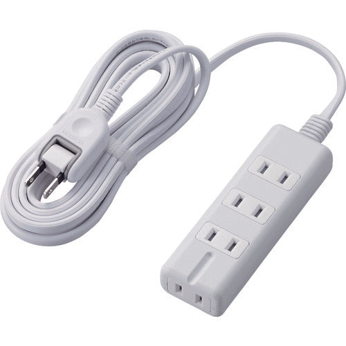 エレコム　磁石タップ　４個口（内３ピン１）　３ｍ　ホワイト　T-KM01-2430WH　1 個