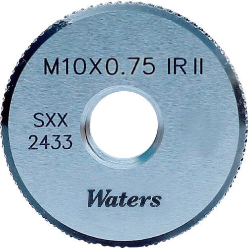 ＷＡＴＥＲＳ　メートルねじ工作用リングゲージ（旧ＪＩＳ）　WGRWR2M7X0.75　1 式