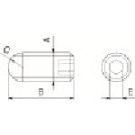 Kyocera Parts Lock Screw HSB4X8R 1 piece