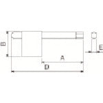 교세라 부품 육각 렌치(깃발 타입) FH-2.5 1개