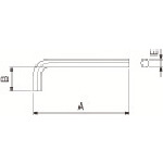京セラ　部品　六角レンチ（Ｌ型）　LW-2　1 個