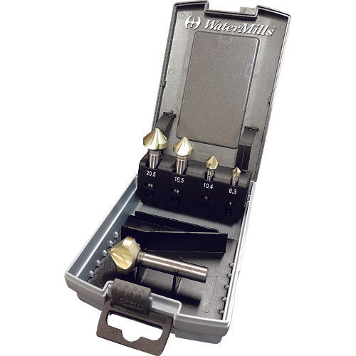 Watermills WM Unequally Split Countersink Set 5 Pieces C5, ZRN Coating WMX5SET 1 S