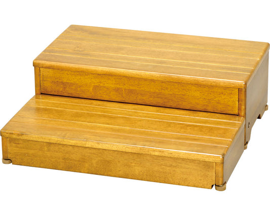 安寿　木製玄関台　2段タイプ　60W-30-2段 / 535-586　ライトブラウン　1 台