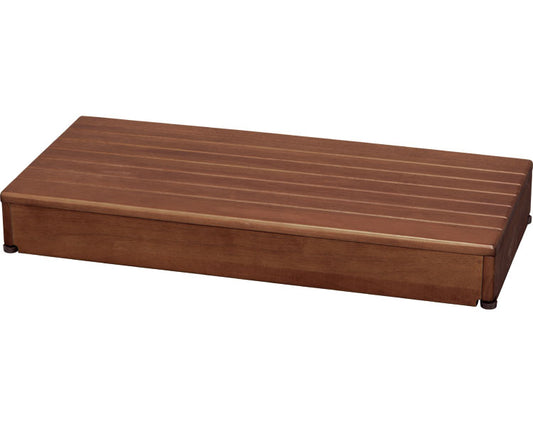 安寿　木製玄関台　1段タイプ　90W-40-1段 / 535-590　ブラウン　1 台