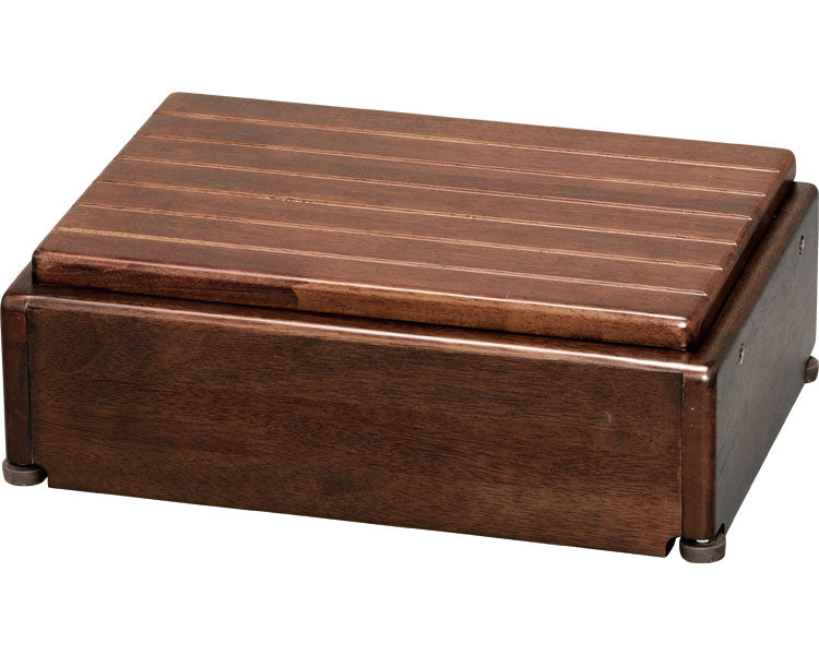 安寿　木製玄関台　高さ調整タイプ　S45W-30-1段 / 535-570　ブラウン　1 台