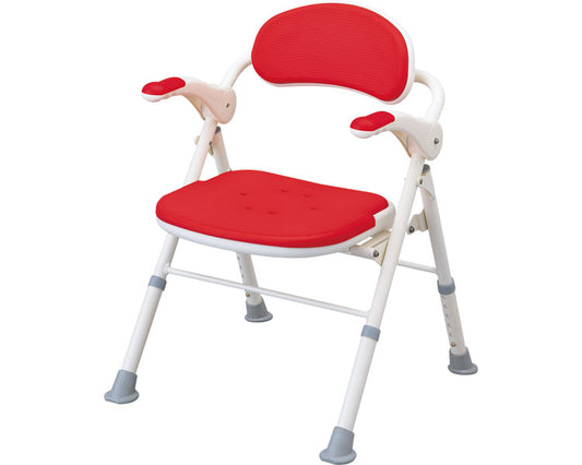 안수 접이식 샤워 벤치 TS(좌면각형) / 535-466 레드 1대