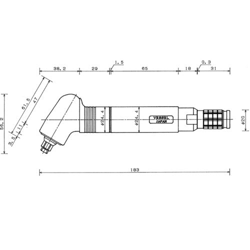 VESSEL 에어 마이크로 그라인더 GTMG35-12CC GT-MG35-12CC 1대