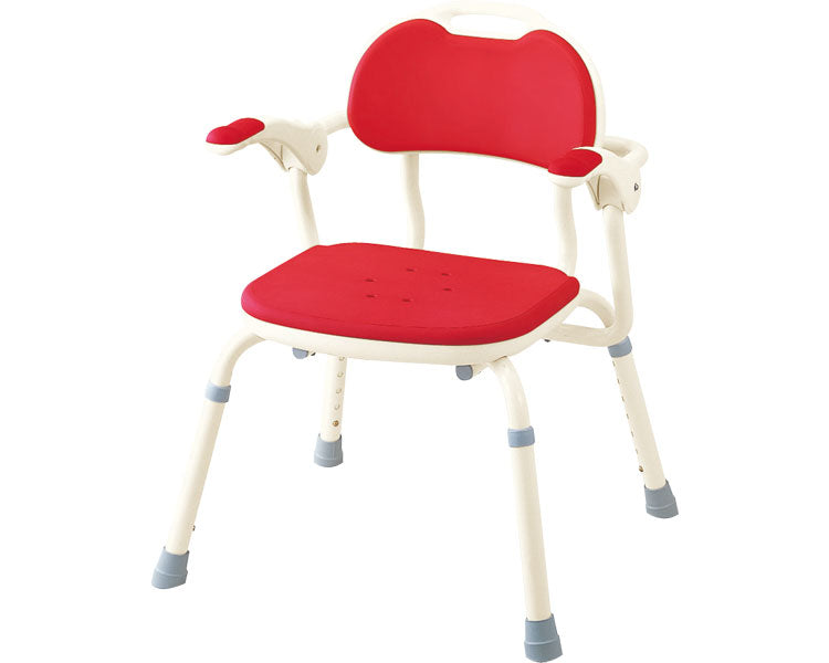 安寿　ひじ掛け付きシャワーベンチ　TH-S　角型 / 536-140　ブルー　1 台