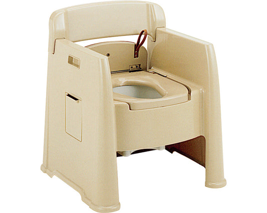Anju Portable Toilet with Backrest Rakutachi AD / 533-155 1 ​​unit