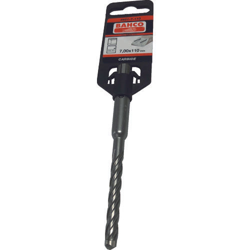 Bahco Concrete Drill SDS Plus 4 CUTTERS Total length 110mm Blade diameter 7mm 4651-7-110 1 piece