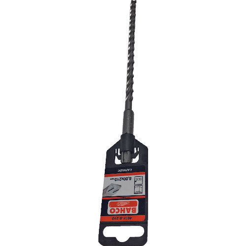 Bahco Concrete Drill SDS Plus 4 CUTTERS Total length 210mm Blade diameter 8mm 4651-8-210 1 piece