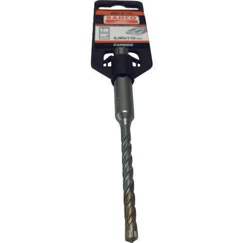 Bahco Concrete Drill SDS Plus 4 CUTTERS Total length 110mm Blade diameter 5mm 4651-5-110 1 piece