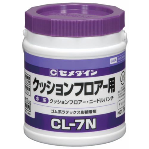 セメダイン　ＣＬ７Ｎ　１ｋｇ（クッションフロア用　乳白色）　ＬＸ−１２１　LX-121　1 缶