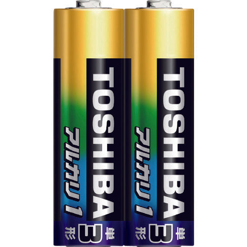 東芝　アルカリ乾電池単３形２本入り　LR6AN 2KP　1 PK