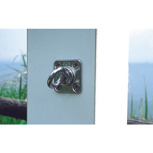 Mizumoto Stainless Steel Rotating Eye Plate 35mm x 35mm B-078 1 piece