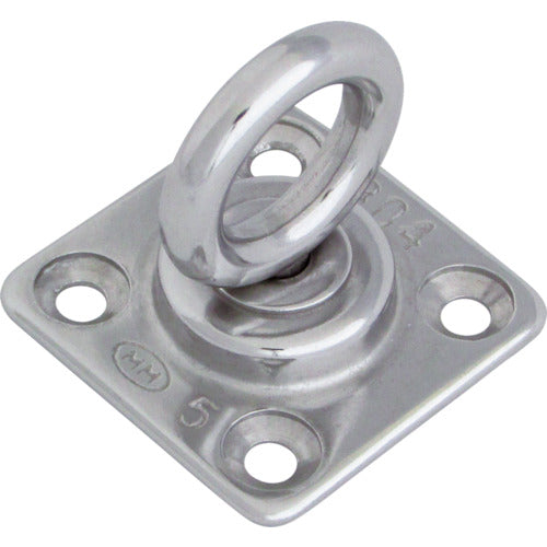 Mizumoto Stainless Steel Rotating Eye Plate 50mm x 50mm B-080 1 piece