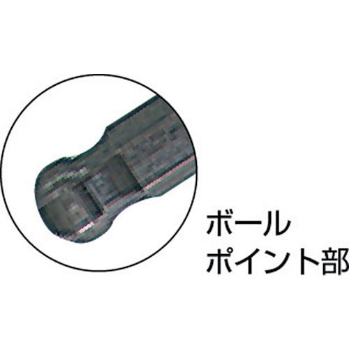 ワイズ　ボールポイントＴ型レンチ４ｍｍ　620-40　1 本