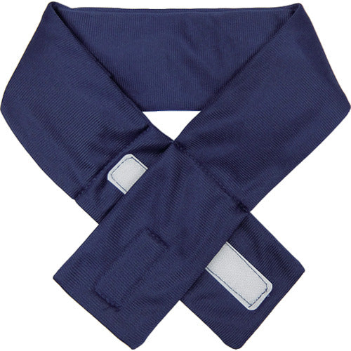 緑十字　熱中症予防対策商品　涼感ネッククーラー（保冷剤付き）　ネイビー　６５×６００ｍｍ　375637　1 個
