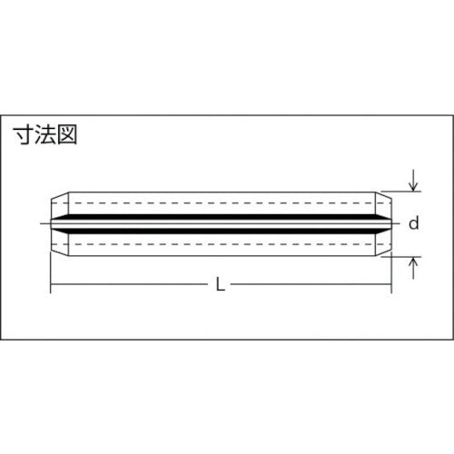 TRUSCO 롤핀 스틸 사이즈 5.0×35 28개입 B18-0535 1 PK