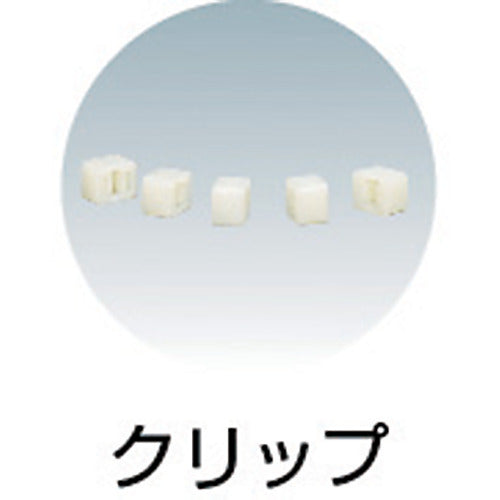 TRUSCCO 손 체결용 결속 벨트 샤프트 80용 클립 화이트 250개입 GJ80CB-250N 1 상자