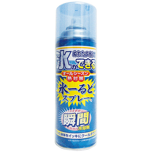 緑十字　熱中症予防対策商品　瞬間冷却剤　氷〜るどスプレー　４２０ｍｌ　375641　1 本