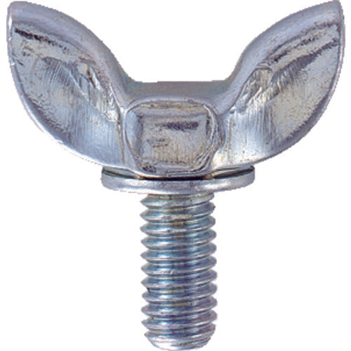 TRUSCO Press Wing Bolt 3 Types Unichrome M5 x 8 20 Pieces B36-0508 1 PK