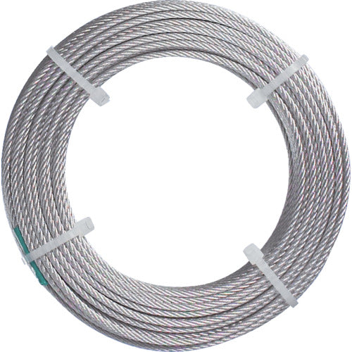 TRUSCO Stainless Steel Wire Rope Nylon Coated Φ1.5 (2.0) x 10m CWC-15S10 1 Roll