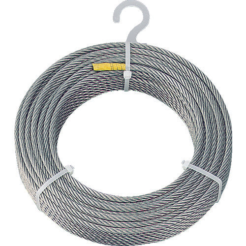 TRUSCO Stainless Steel Wire Rope Φ6.0mm x 30m CWS-6S30 1 roll