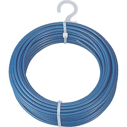 TRUSCO Plated Wire Rope PVC Covered Type Φ3(5)mm x 30m CWP-3S30 1 Roll