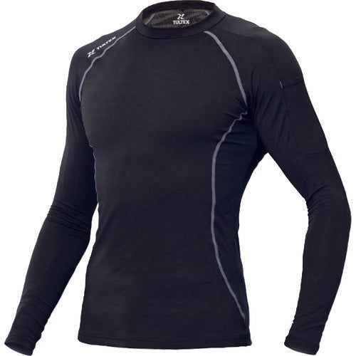 Aitos Cool Print Compress Fit Long Sleeve Shirt Black M AZ10610-010-M 1 Piece