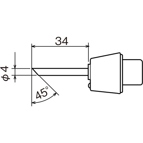GUT Replacement Soldering Tip MSD-40HRT-C 1 Piece