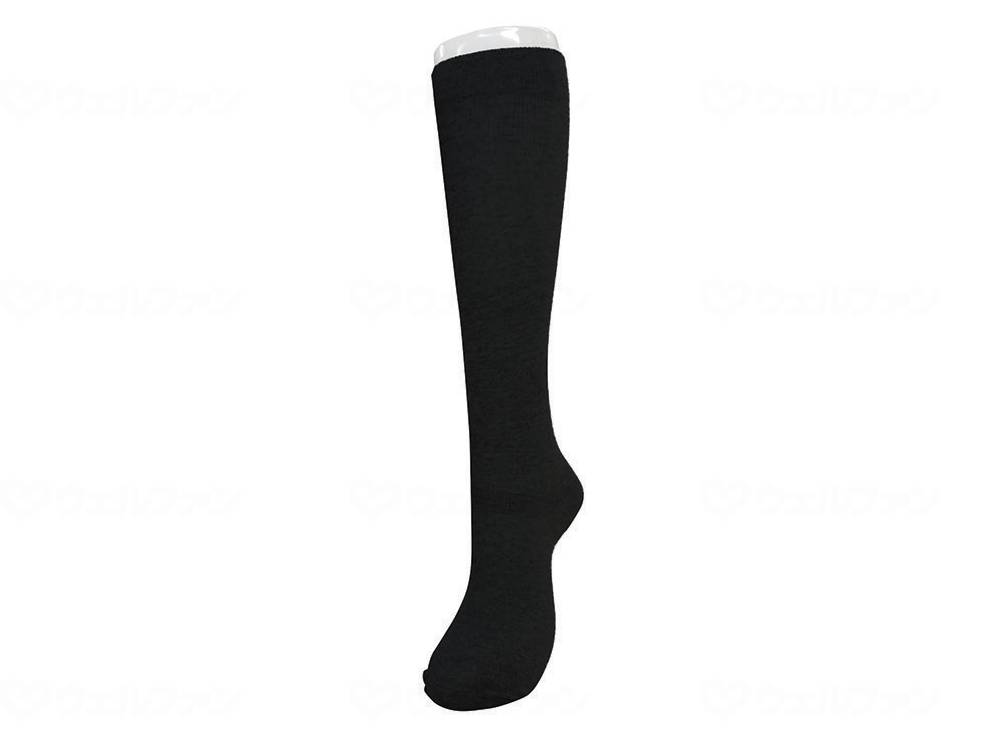 Okamoto Hakuraku Circulation Socks, Black, 25-27cm