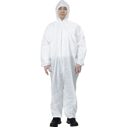 ＴＲＵＳＣＯ　【売切廃番】一般作業用不織布製使い捨て保護服　Ｍサイズ　PW-M　1 着