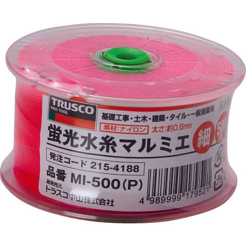 ＴＲＵＳＣＯ　蛍光水糸マルミエ　細　５００ｍ　MI-500-P　1 巻