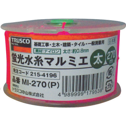 ＴＲＵＳＣＯ　蛍光水糸マルミエ　太　２７０ｍ　MI-270-P　1 巻