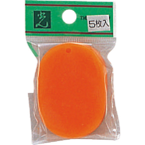 Light oval bills, acrylic, orange (5 pieces) PKF36-2 1 PK