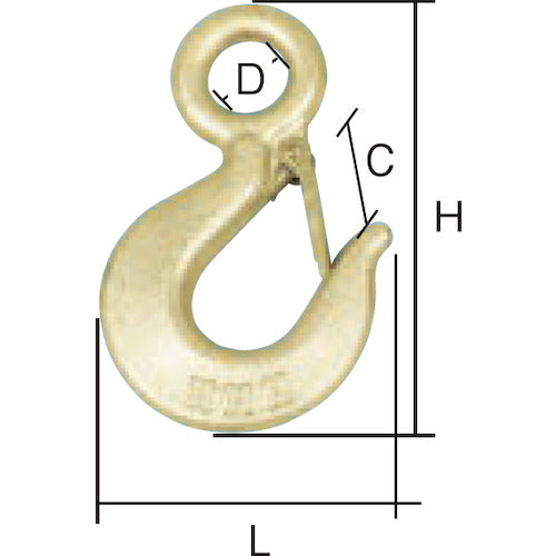ＨＨＨ　アイフックラッチ付　０．５ｔ　EL0.5　1 個