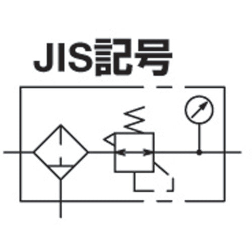 日本精器　フィルタ付減圧弁１０Ａモジュラ接続タイプ　BN-3RT5F-10　1 個