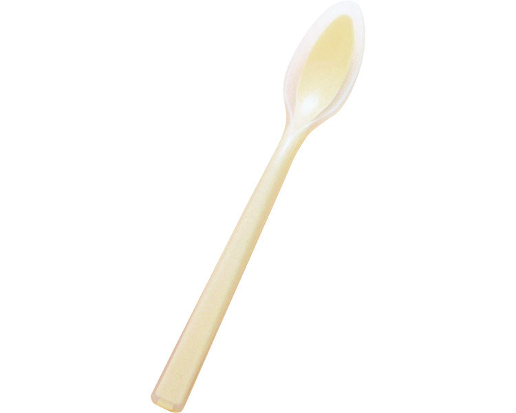 Mouth-friendly spoon, one-piece deep type, small / KU-06 Yellow 1 piece