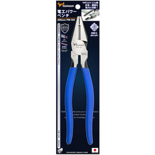 TTC 전공 파워 펜치 (편심 테코) 전장 213 mm PW-104 1 쵸