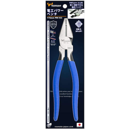 TTC 전공 파워 펜치 (편심 테코) 전장 188 mm PW-103 1 쵸
