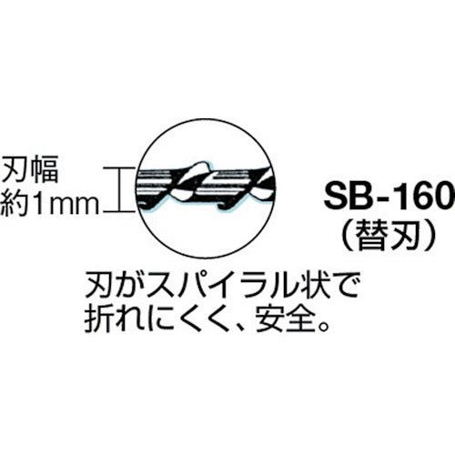 ＴＲＵＳＣＯ　コッピングソー替刃　鉄工・木工用　（２本入）　SB-160　1 PK