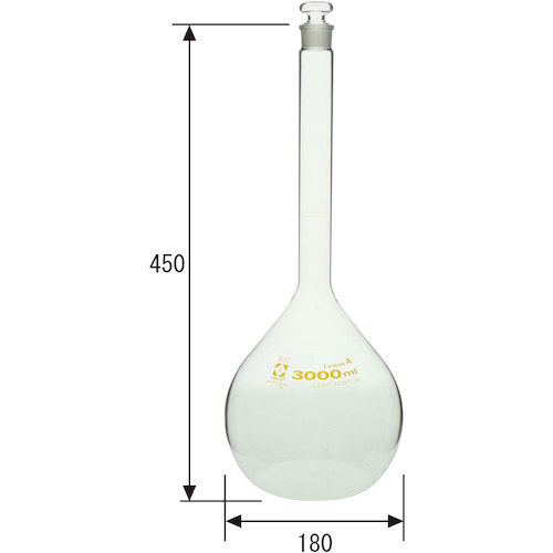 ＳＩＢＡＴＡ　メスフラスコ　カスタムＡ　３０００ｍＬ　026050-30001　1 本