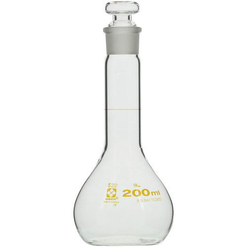 SIBATA Measuring Flask, Rectangular, 200mL, 023080-200, 1 unit