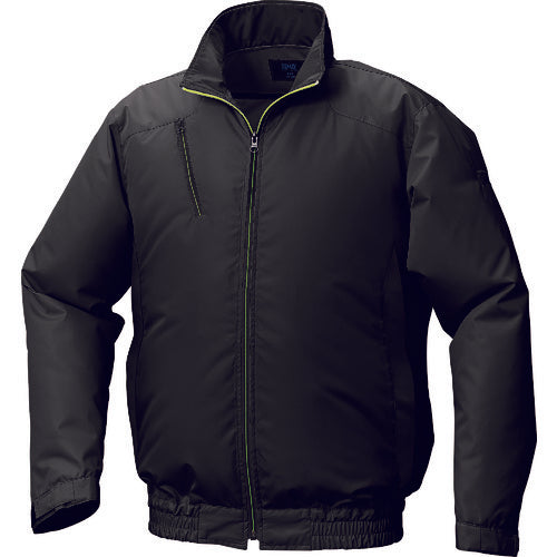 空調服　ポリエステル製カジュアル空調服［［Ｒ上］］ウェアのみブラック５Ｌ　KU92010C-C09-S7　1 着